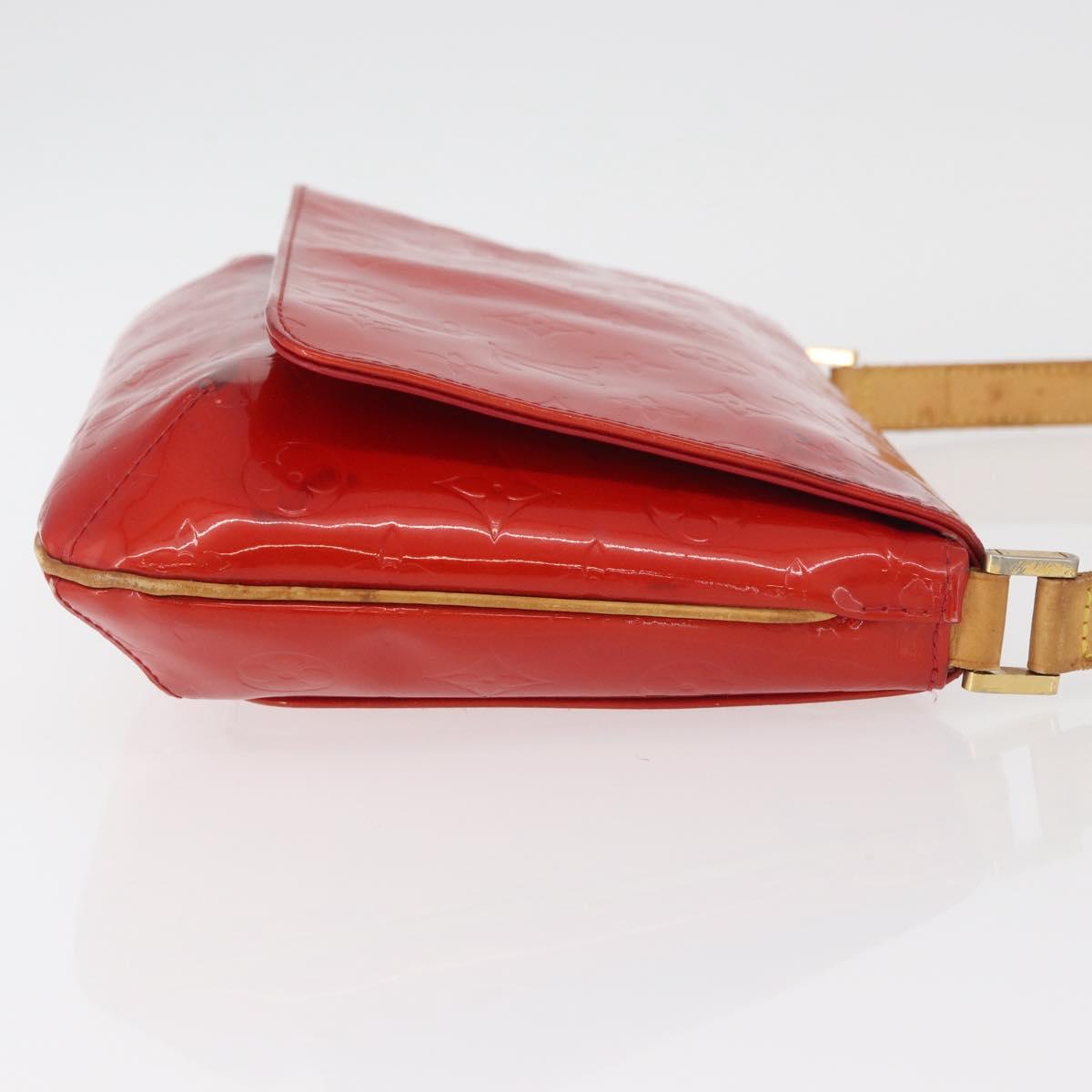 LOUIS VUITTON Monogram Vernis Thompson Street Bag Red M91094 Auth BAZ450