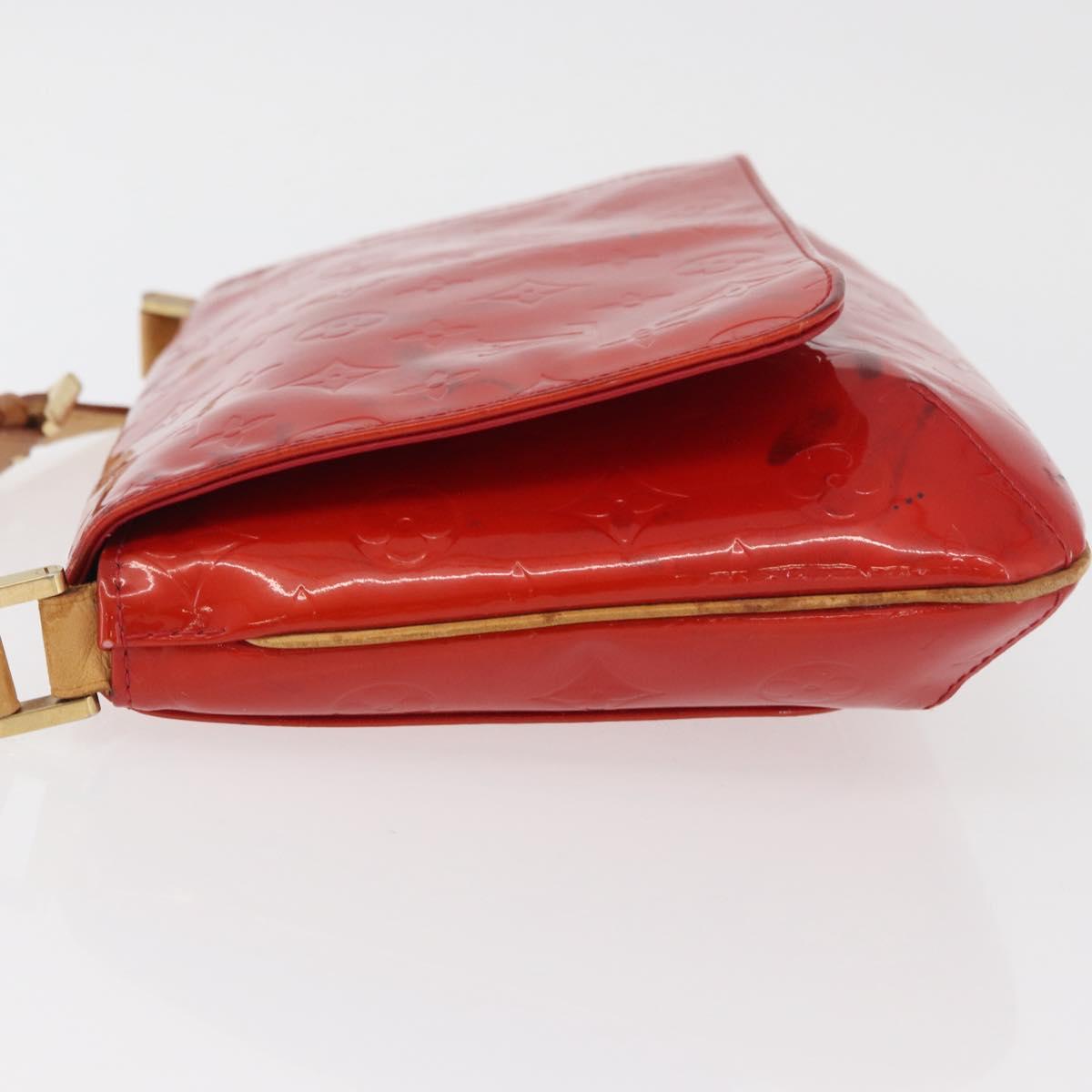 LOUIS VUITTON Monogram Vernis Thompson Street Bag Red M91094 Auth BAZ450