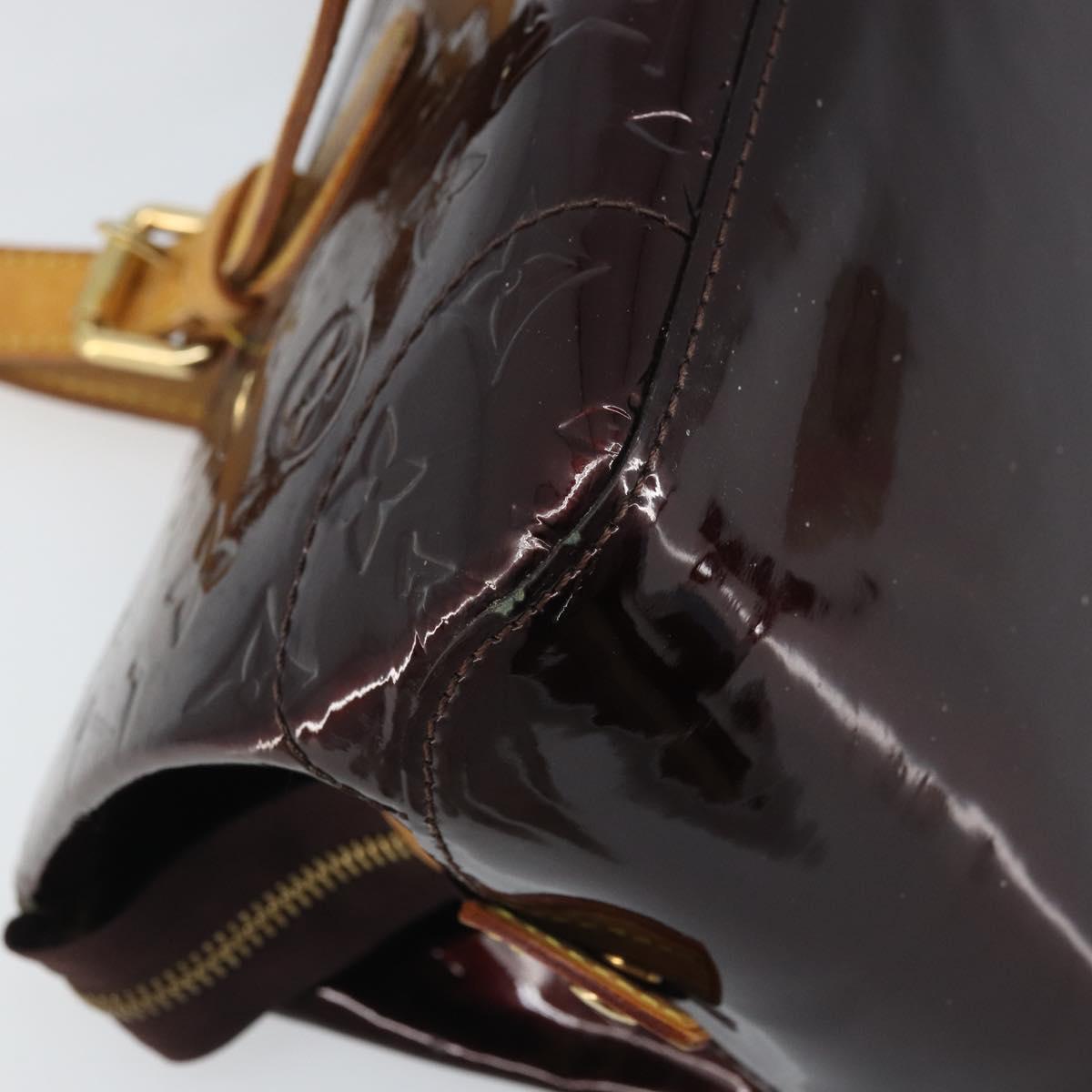 LOUIS VUITTON Monogram Vernis Rosewood Avenue Bag Amarante M93510 Auth BAZ457