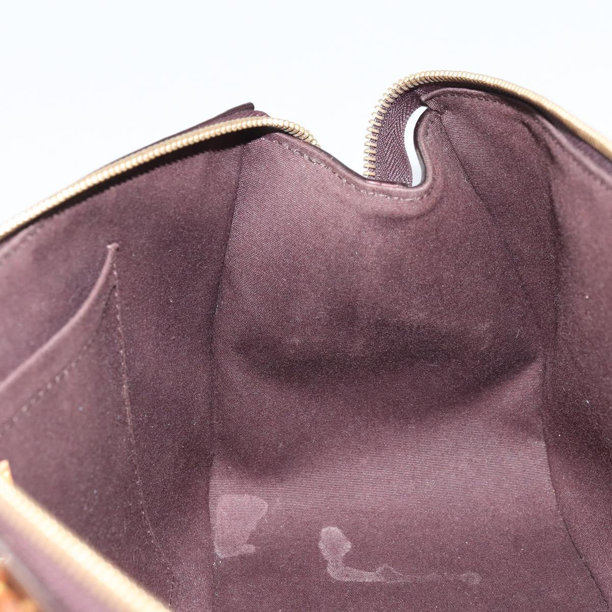 LOUIS VUITTON Monogram Vernis Rosewood Avenue Bag Amarante M93510 Auth BAZ457