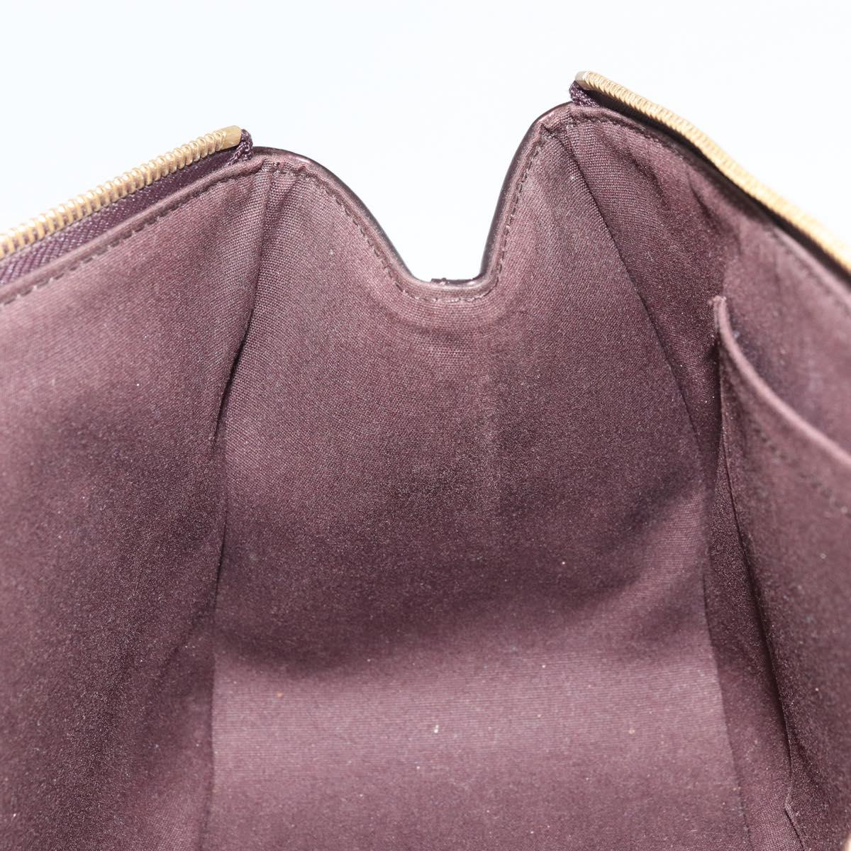 LOUIS VUITTON Monogram Vernis Rosewood Avenue Bag Amarante M93510 Auth BAZ457