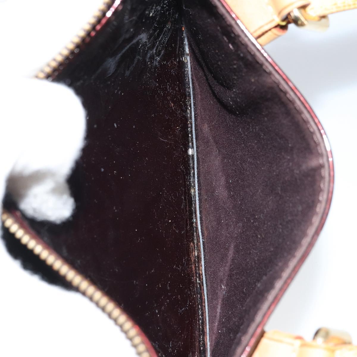 LOUIS VUITTON Monogram Vernis Rosewood Avenue Bag Amarante M93510 Auth BAZ457