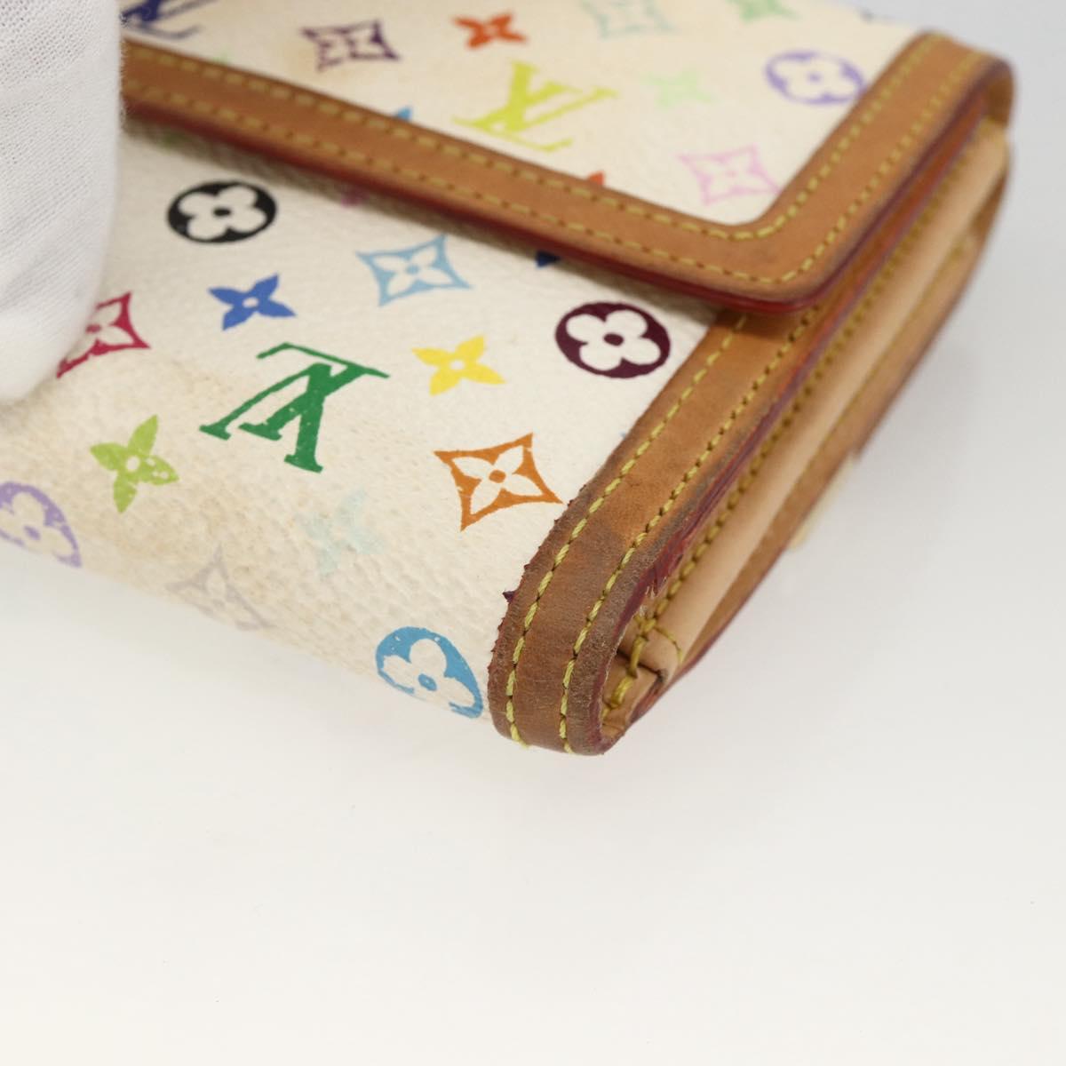 LOUIS VUITTON Multicolor Porte Monnaie Billets Cartes Credit M92983 Auth BAZ465