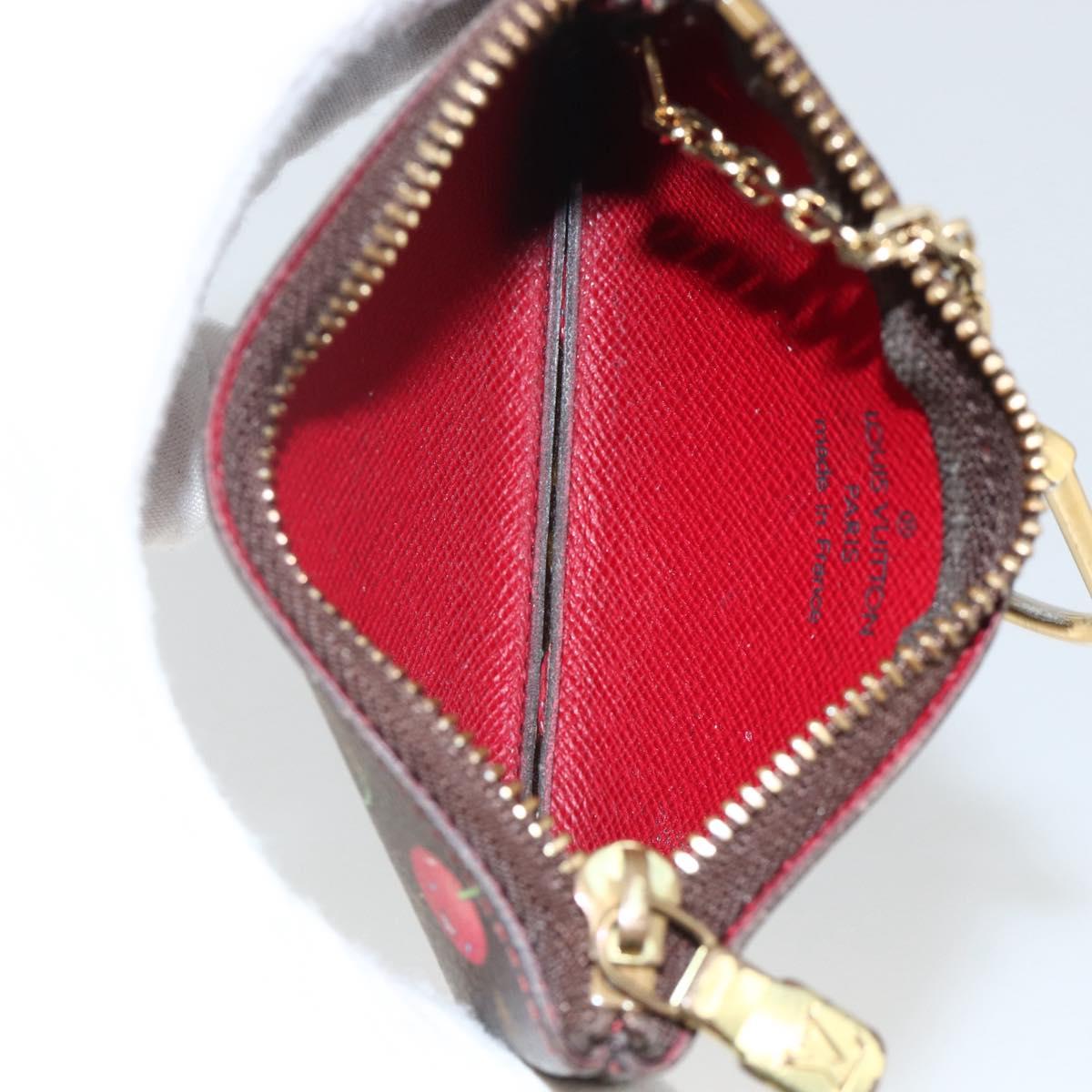 LOUIS VUITTON Monogram Cherry Pochette Cles Coin Purse M95042 LV Auth BAZ469A