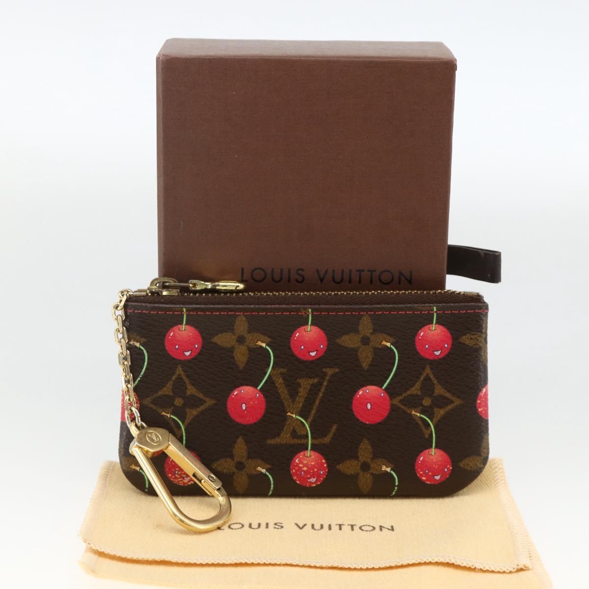 LOUIS VUITTON Monogram Cherry Pochette Cles Coin Purse M95042 LV Auth BAZ469A