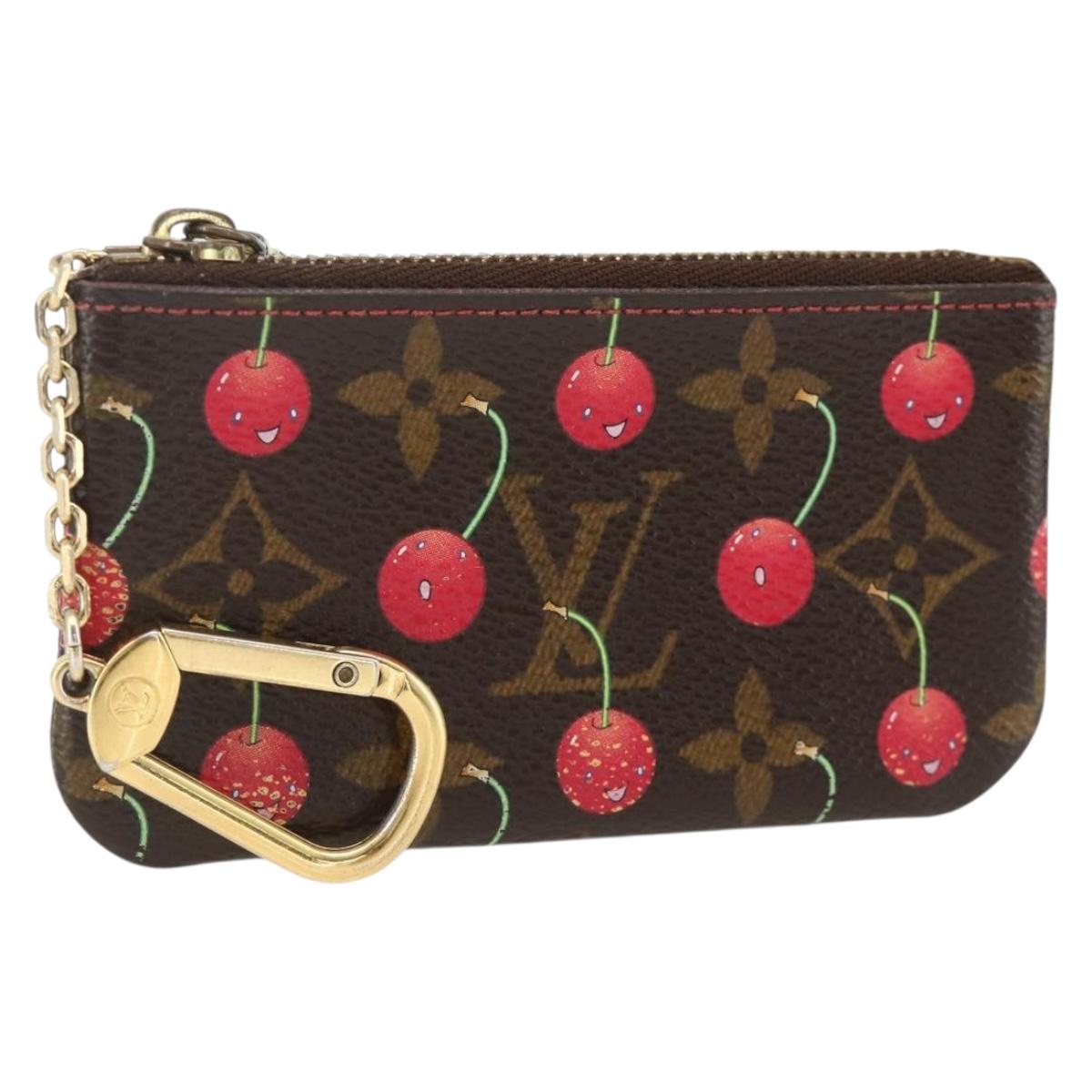 LOUIS VUITTON Monogram Cherry Pochette Cles Coin Purse M95042 LV Auth BAZ469A