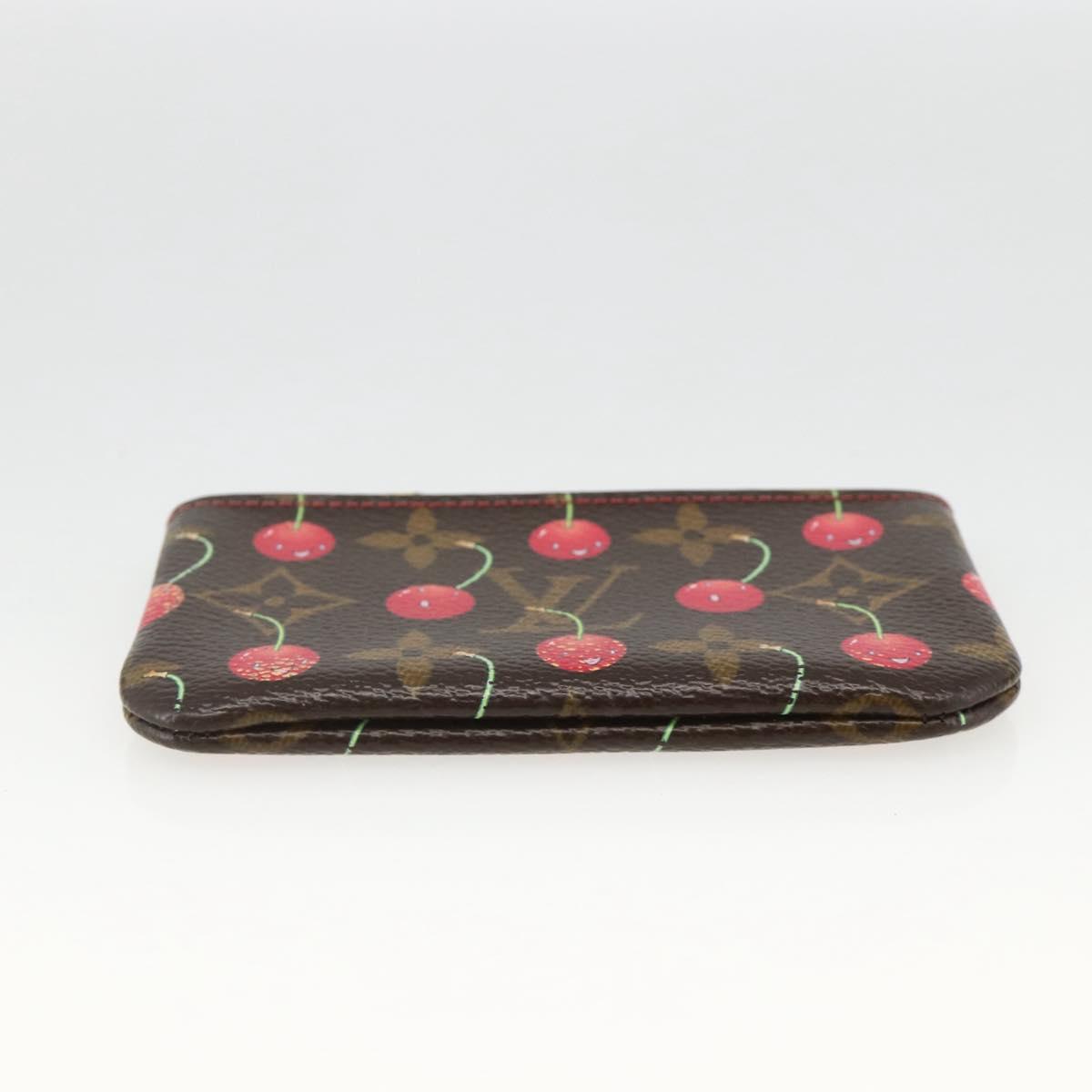 LOUIS VUITTON Monogram Cherry Pochette Cles Coin Purse M95042 LV Auth BAZ469A