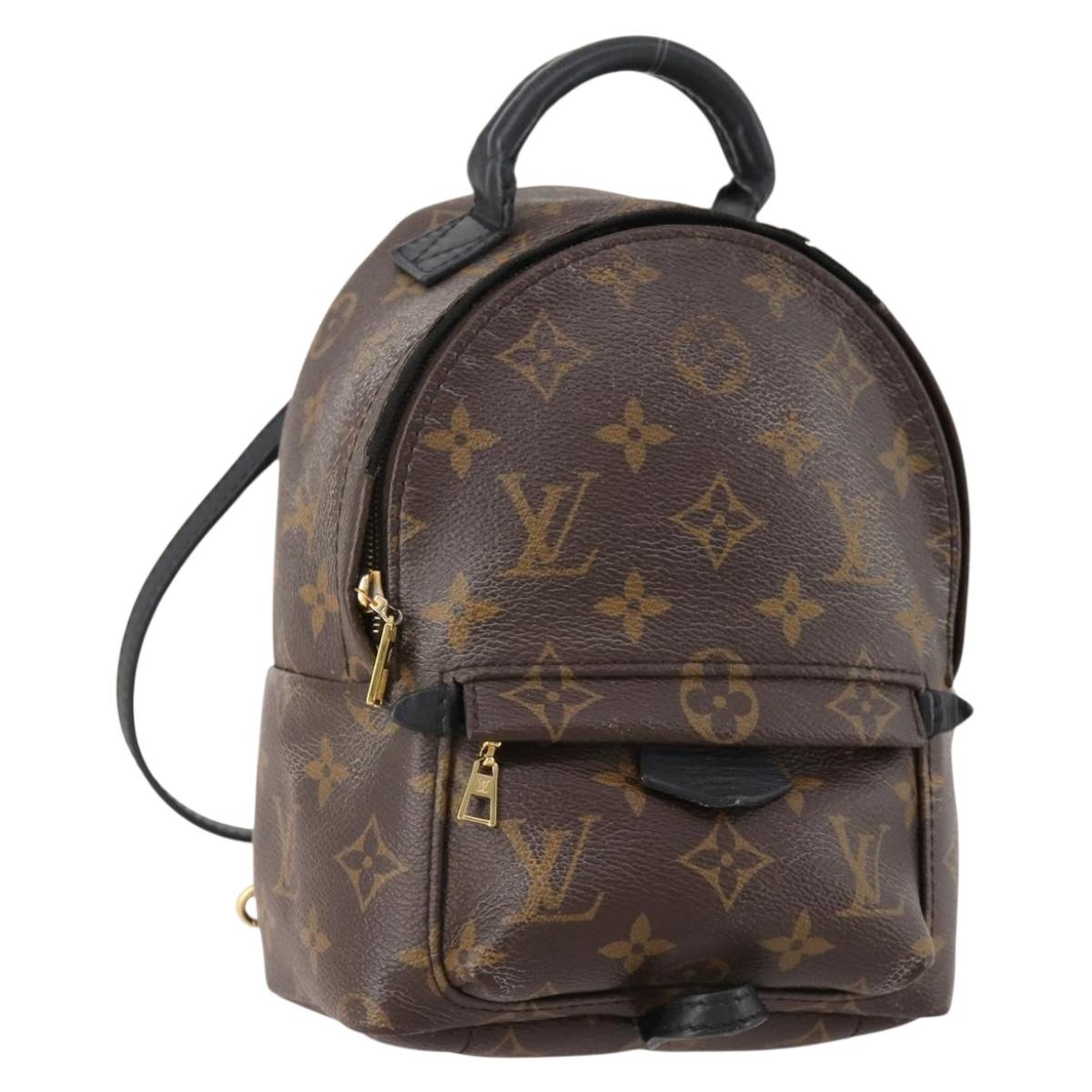 LOUIS VUITTON Monogram Palm Springs MINI Backpack M44873 LV Auth BAZ478A