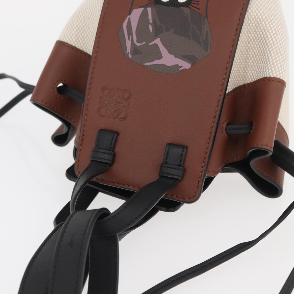 LOEWE Studio Ghibli Soot Sprites Hammock Mini Bag Canvas 2way Auth BAZ479SM