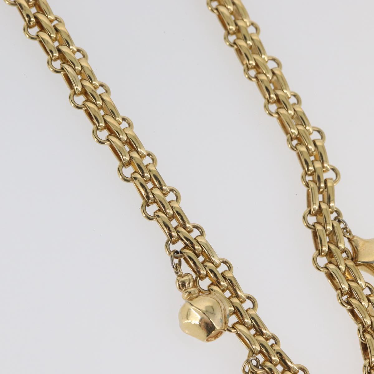 Christian Dior Necklace metal Gold Tone Auth BAZ515V