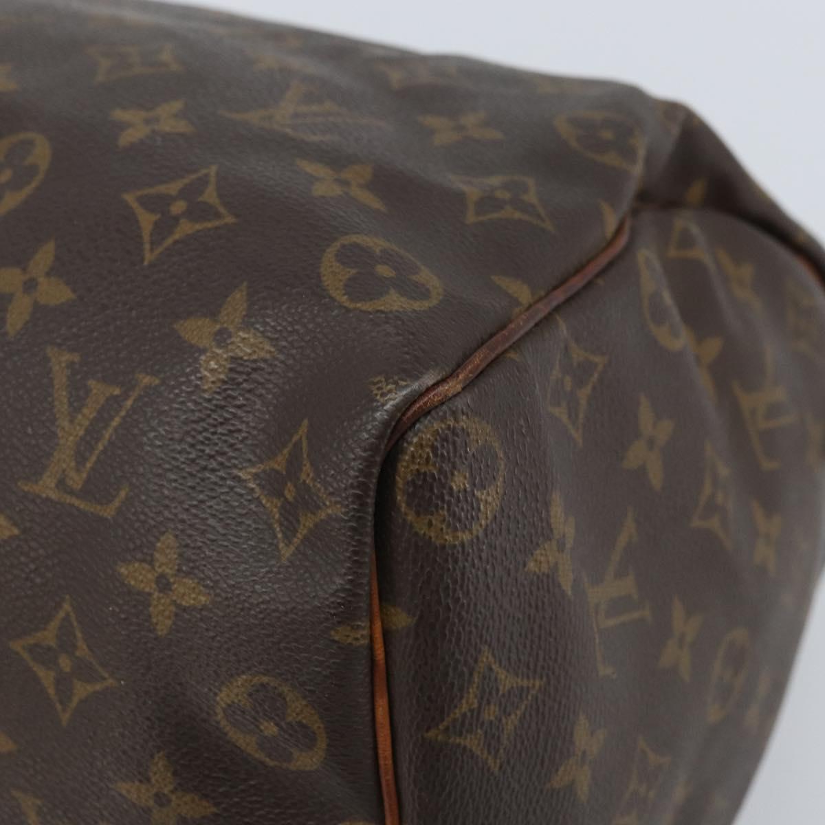 LOUIS VUITTON Monogram Speedy 35 Hand Bag M41524 LV Auth BAZ541
