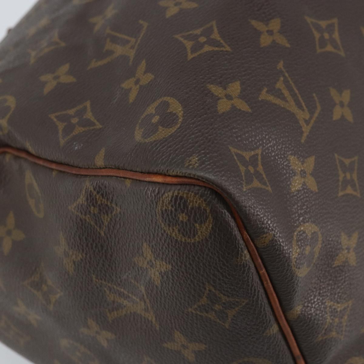 LOUIS VUITTON Monogram Speedy 35 Hand Bag M41524 LV Auth BAZ541