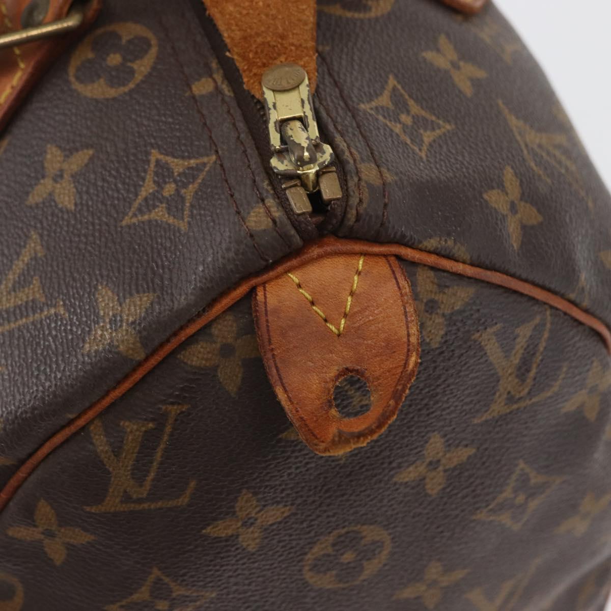 LOUIS VUITTON Monogram Speedy 30 Hand Bag M41526 LV Auth BAZ543