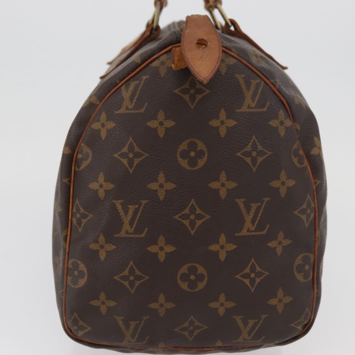 LOUIS VUITTON Monogram Speedy 30 Hand Bag M41526 LV Auth BAZ543