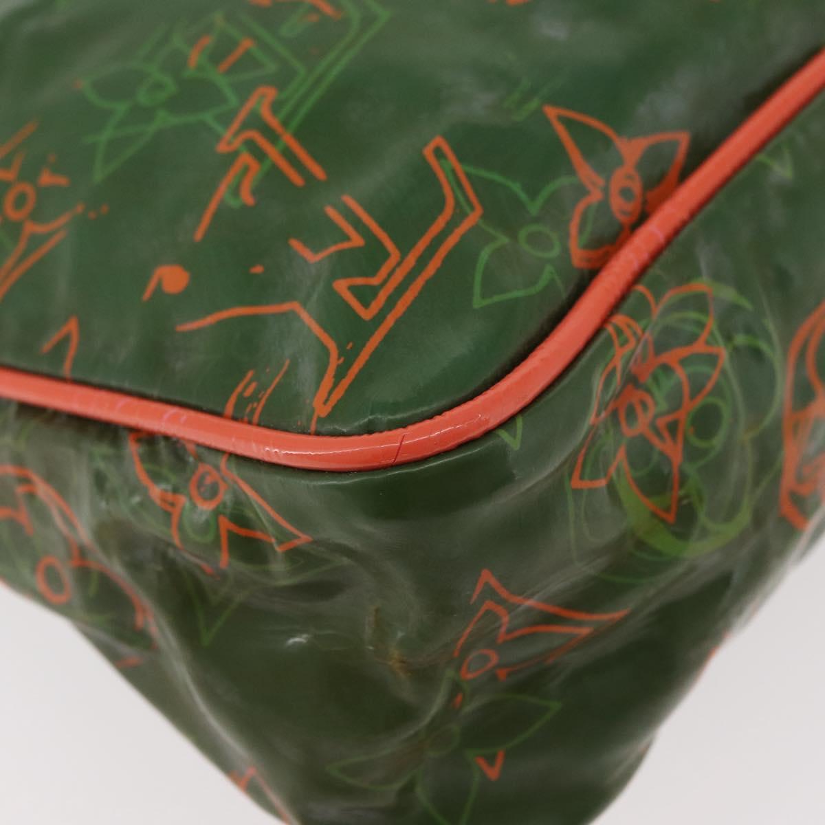 LOUIS VUITTON Monogram Bonbon Richard Prince Pochette Green M95748 Auth BAZ594A