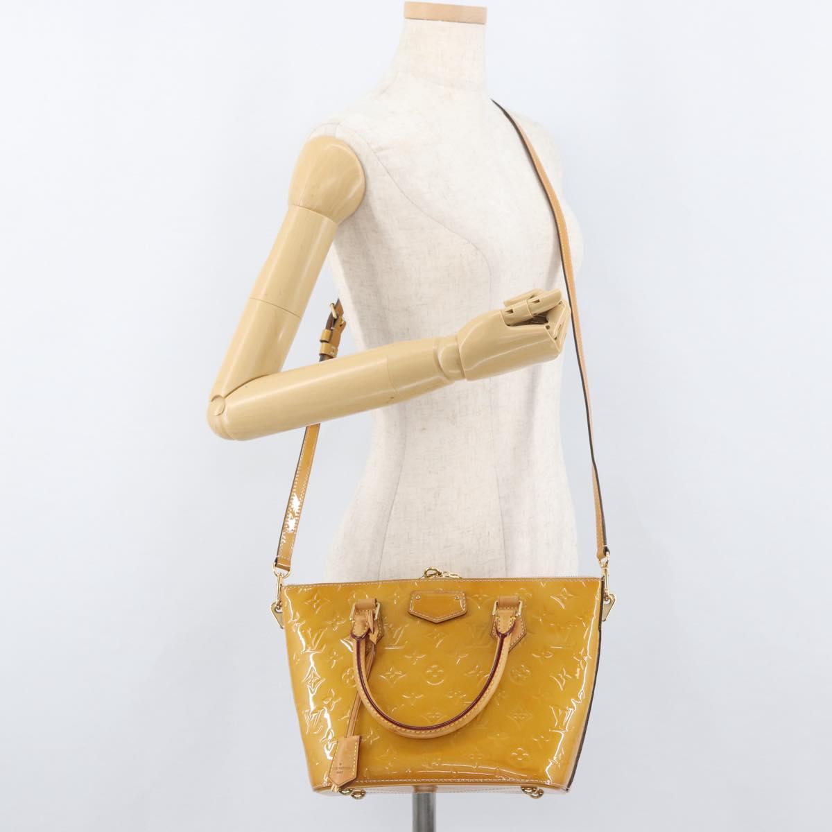 LOUIS VUITTON Vernis Montebello PM Hand Bag 2way Dunne M90167 LV Auth BAZ599