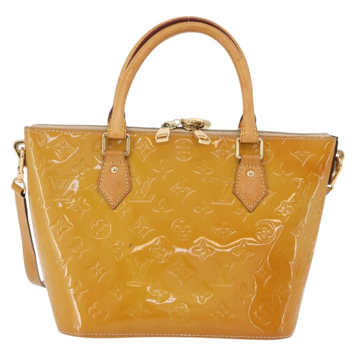 LOUIS VUITTON Vernis Montebello PM Hand Bag 2way Dunne M90167 LV Auth BAZ599