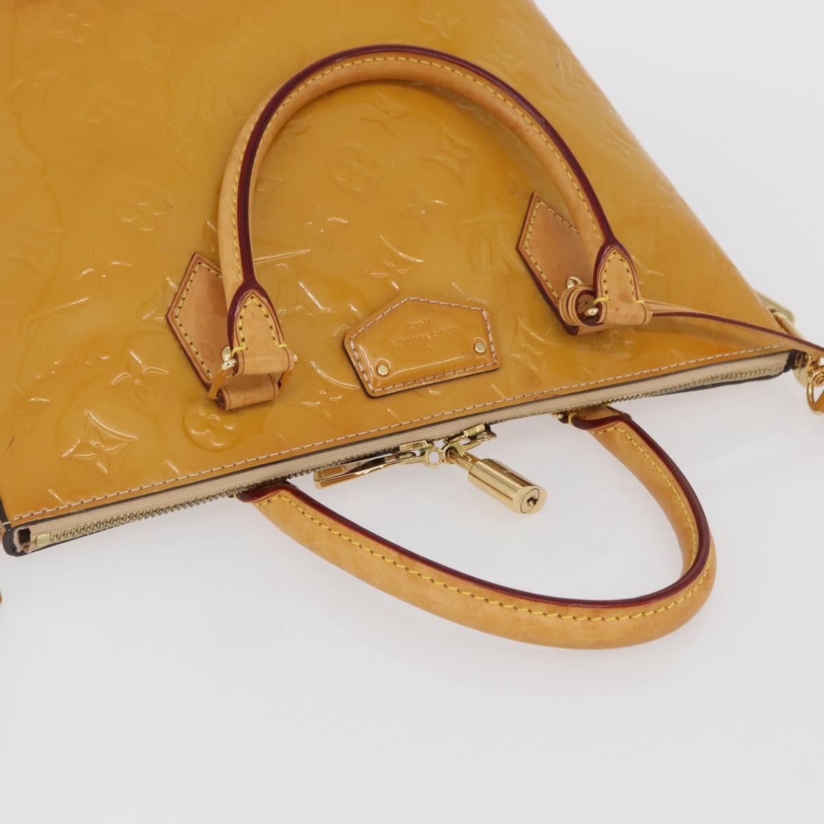 LOUIS VUITTON Vernis Montebello PM Hand Bag 2way Dunne M90167 LV Auth BAZ599
