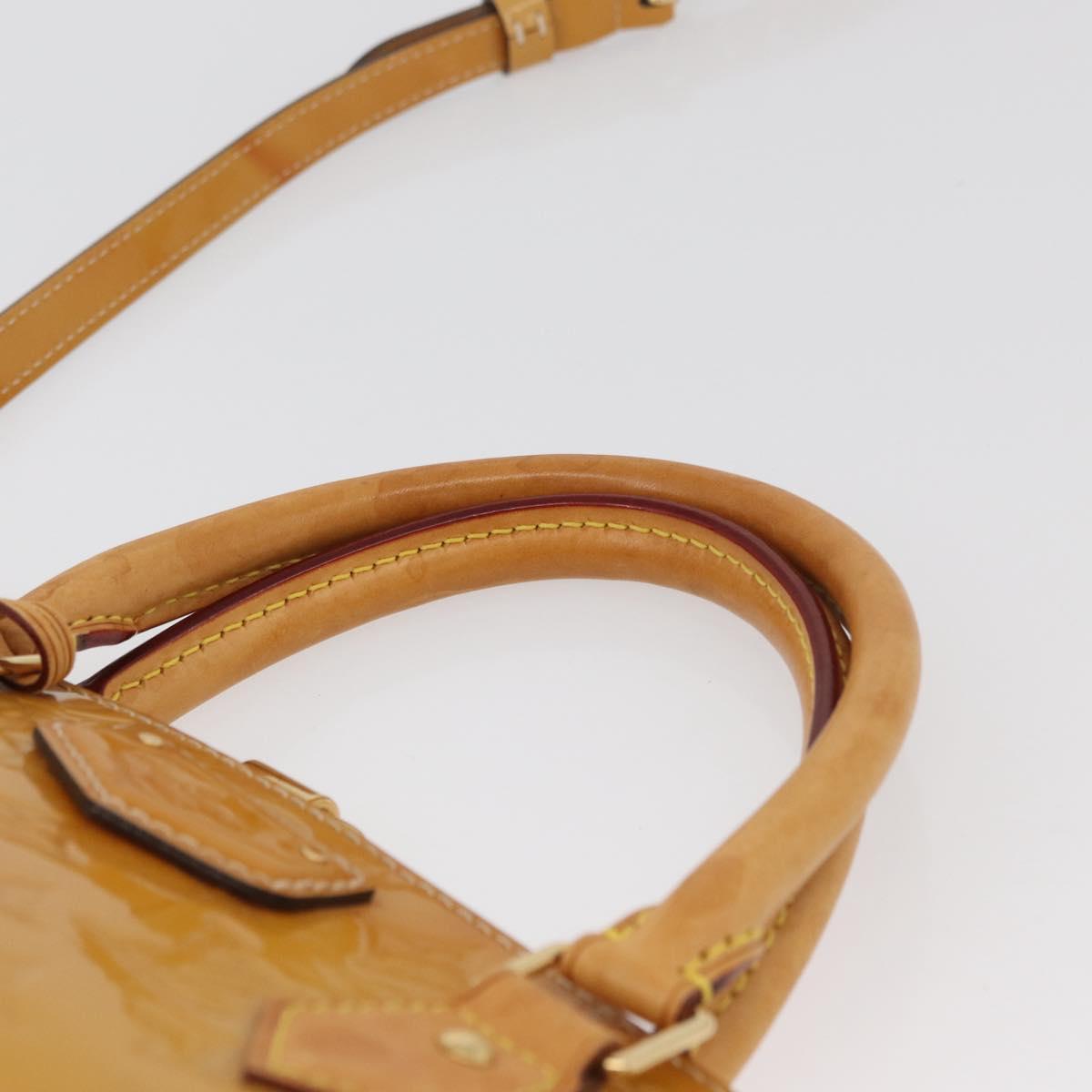 LOUIS VUITTON Vernis Montebello PM Hand Bag 2way Dunne M90167 LV Auth BAZ599