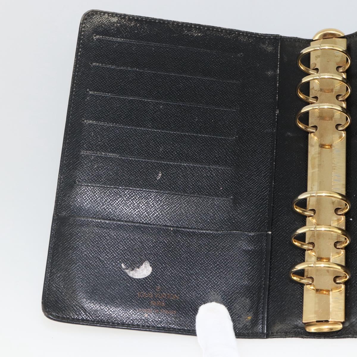 LOUIS VUITTON Epi Agenda MM Day Planner Cover Blue Myrtille R2004G Auth BAZ604