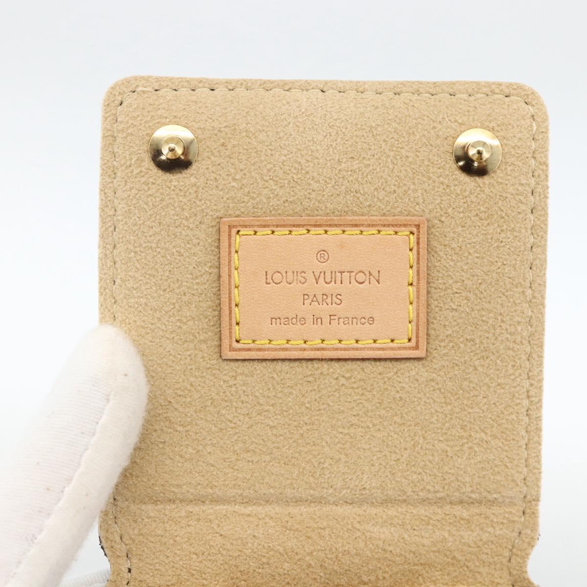 LOUIS VUITTON Monogram Accessory Case Jewelry Box LV Auth BAZ606A
