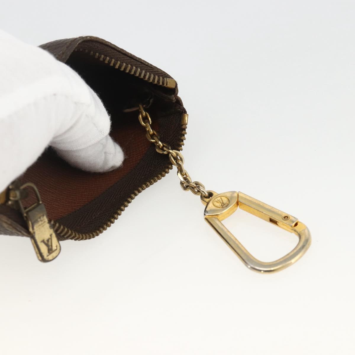 LOUIS VUITTON Monogram Pochette Cles Coin Purse M62650 LV Auth BAZ607