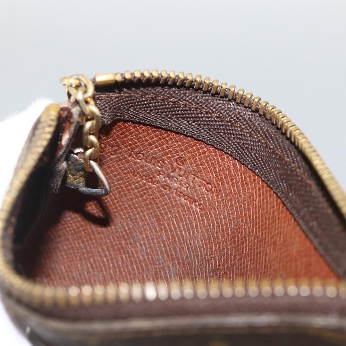 LOUIS VUITTON Monogram Pochette Cles Coin Purse M62650 LV Auth BAZ607