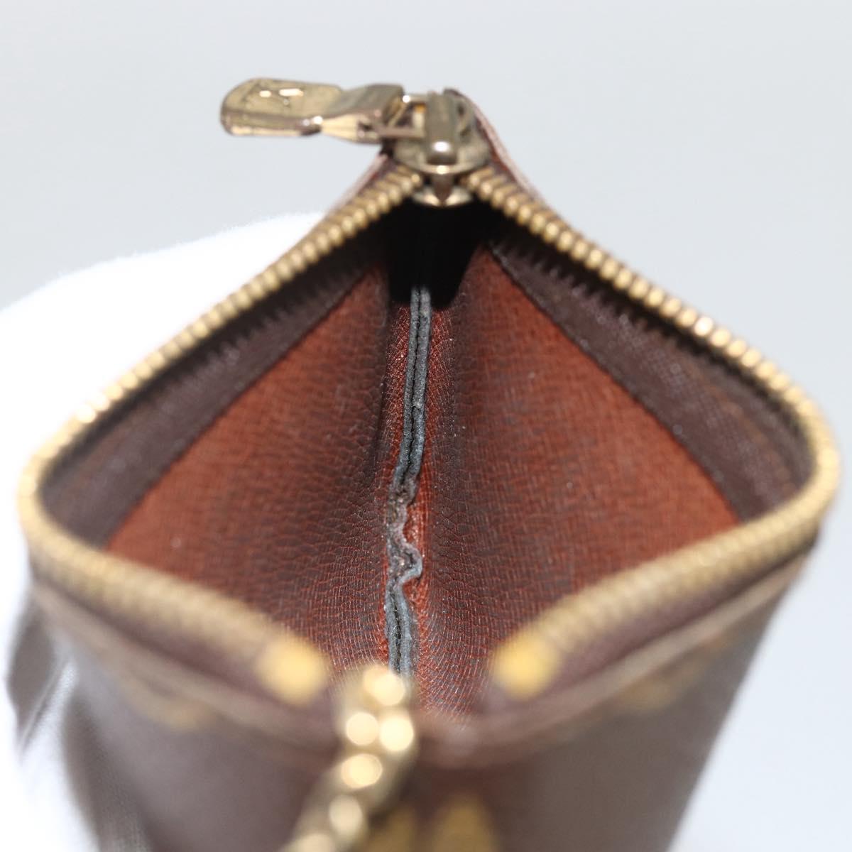 LOUIS VUITTON Monogram Pochette Cles Coin Purse M62650 LV Auth BAZ607