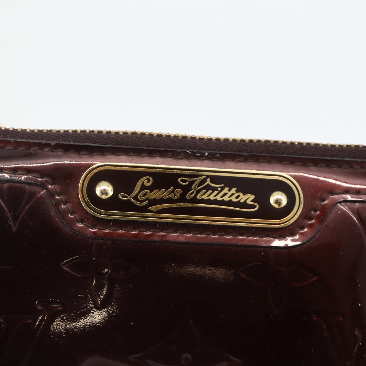 LOUIS VUITTON Vernis Pochette Cles NM Purse Rouge Favist M90220 LV Auth BAZ608A