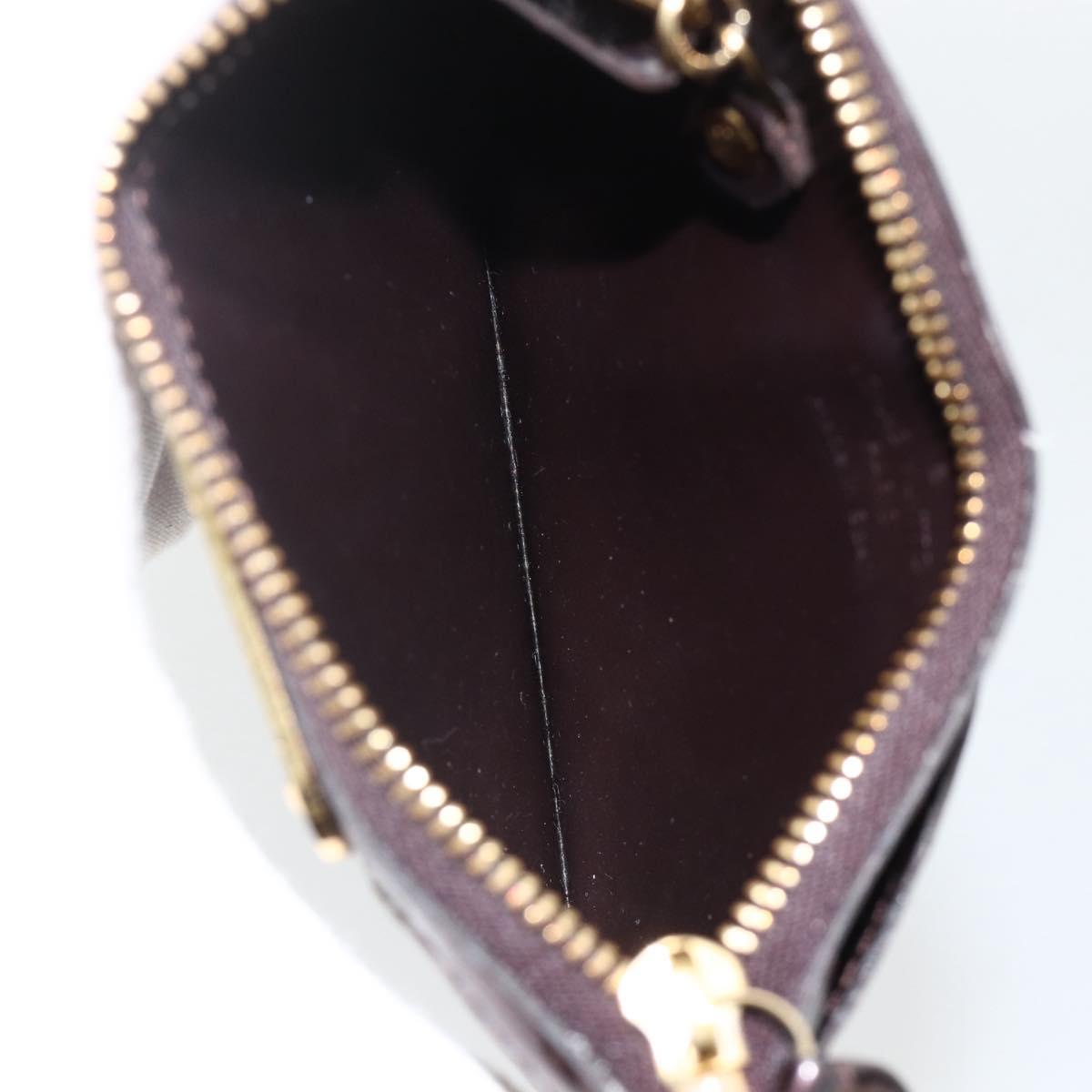 LOUIS VUITTON Vernis Pochette Cles NM Purse Rouge Favist M90220 LV Auth BAZ608A