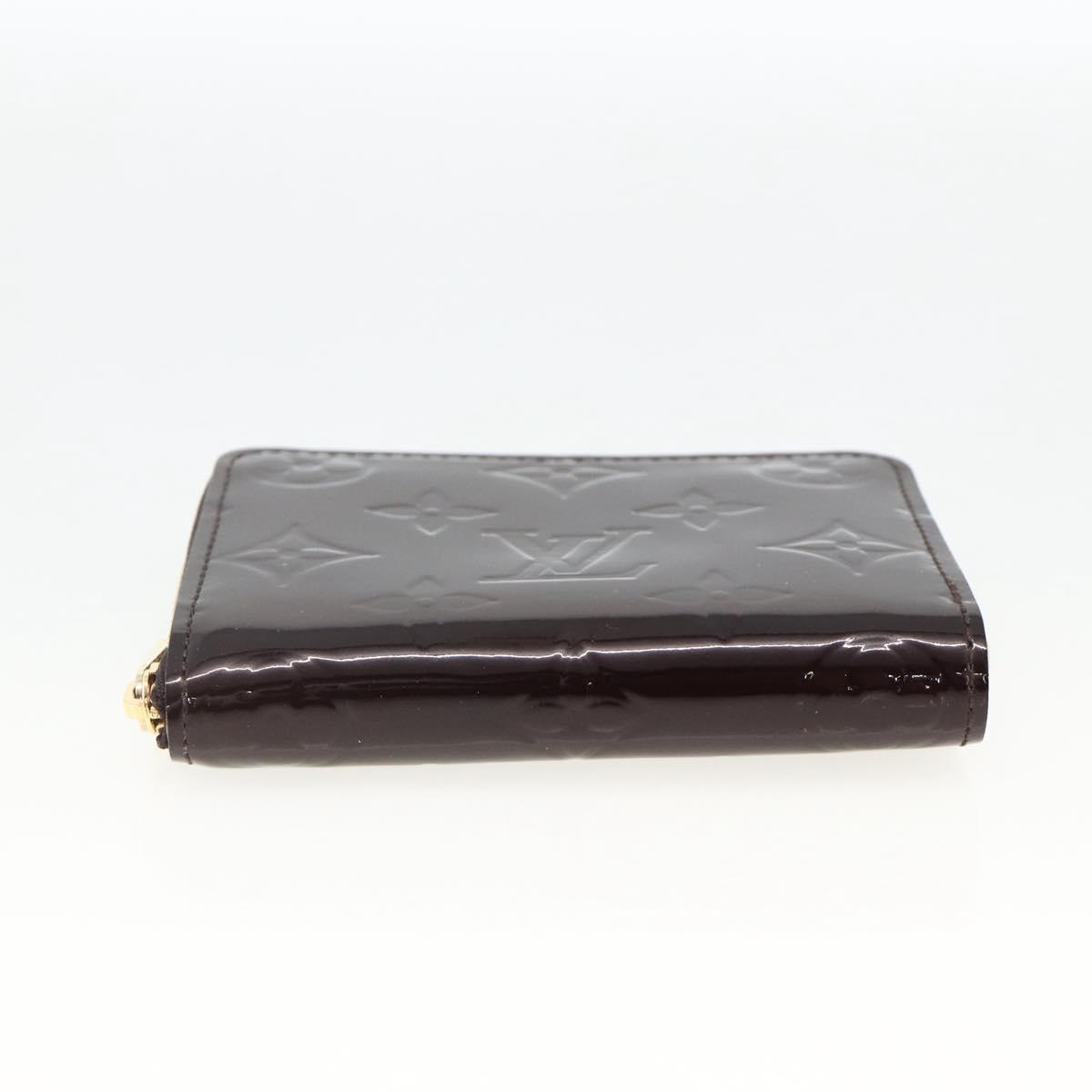 LOUIS VUITTON Monogram Vernis Zippy Coin Purse Amarante M93607 LV Auth BAZ609A