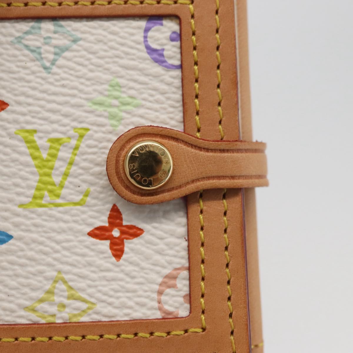 LOUIS VUITTON Multicolor Porto Photo 4 Vole Photo Case White M58005 Auth BAZ610V