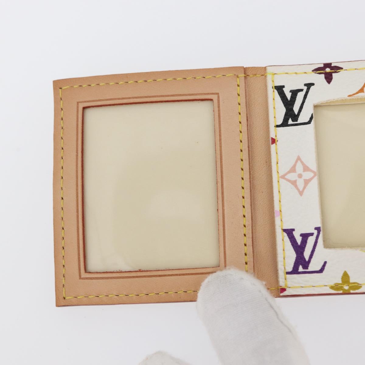 LOUIS VUITTON Multicolor Porto Photo 4 Vole Photo Case White M58005 Auth BAZ610V