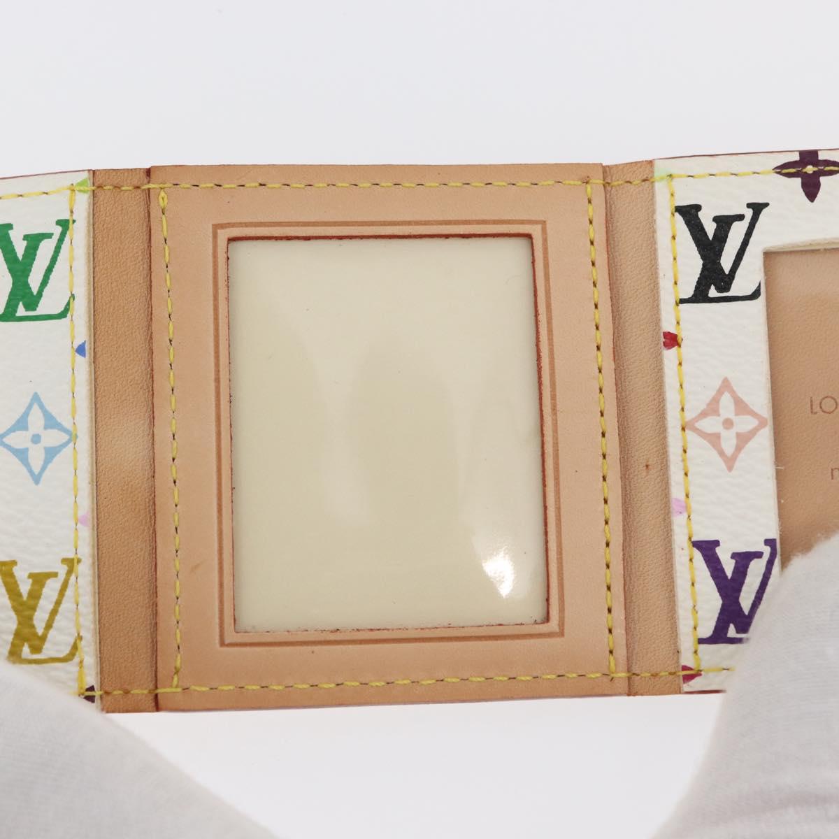 LOUIS VUITTON Multicolor Porto Photo 4 Vole Photo Case White M58005 Auth BAZ610V
