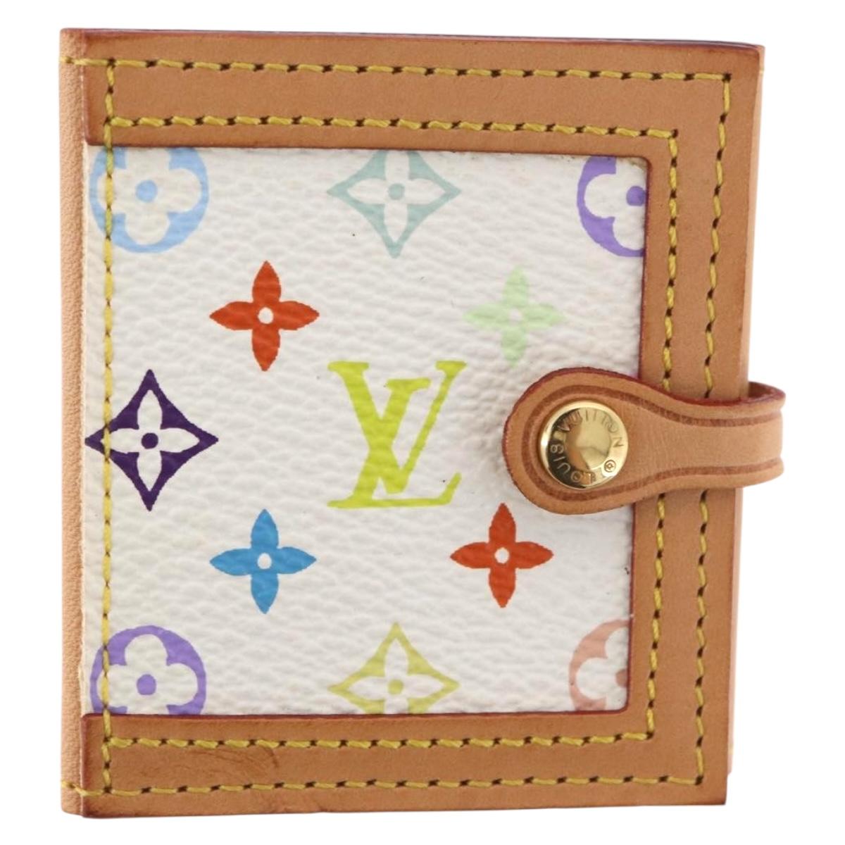 LOUIS VUITTON Multicolor Porto Photo 4 Vole Photo Case White M58005 Auth BAZ610V