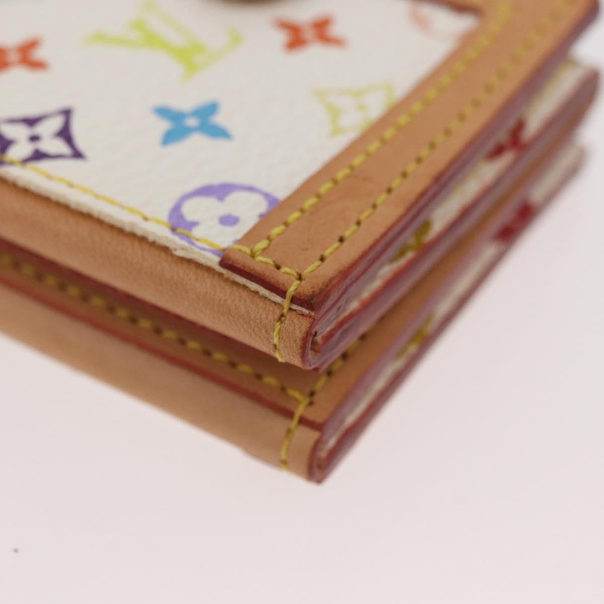 LOUIS VUITTON Multicolor Porto Photo 4 Vole Photo Case White M58005 Auth BAZ610V