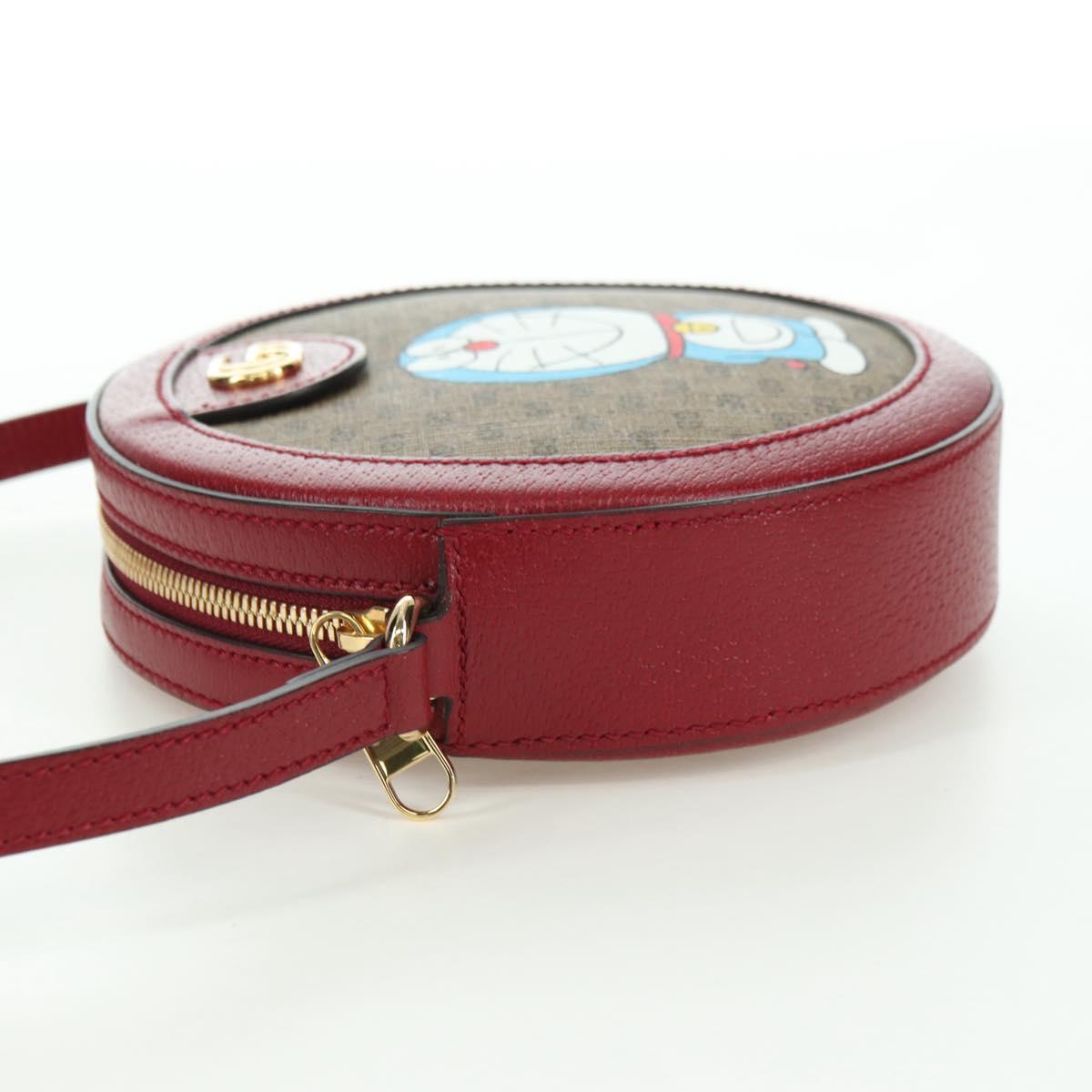 GUCCI Micro GG Supreme Doraemon x Fujiko-Pro Bag PVC Beige 625216 Auth BAZ631SM
