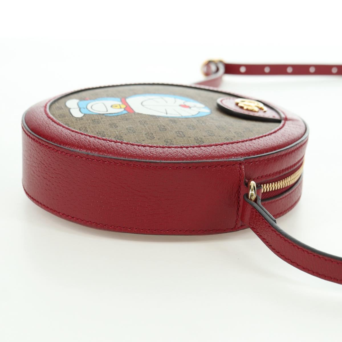 GUCCI Micro GG Supreme Doraemon x Fujiko-Pro Bag PVC Beige 625216 Auth BAZ631SM