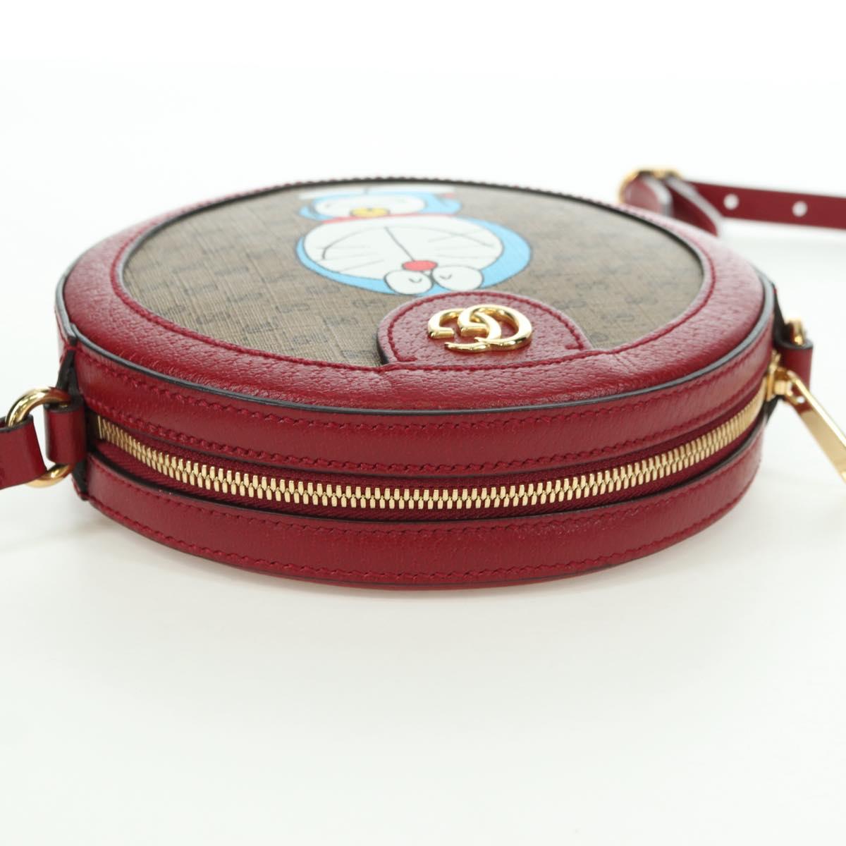 GUCCI Micro GG Supreme Doraemon x Fujiko-Pro Bag PVC Beige 625216 Auth BAZ631SM