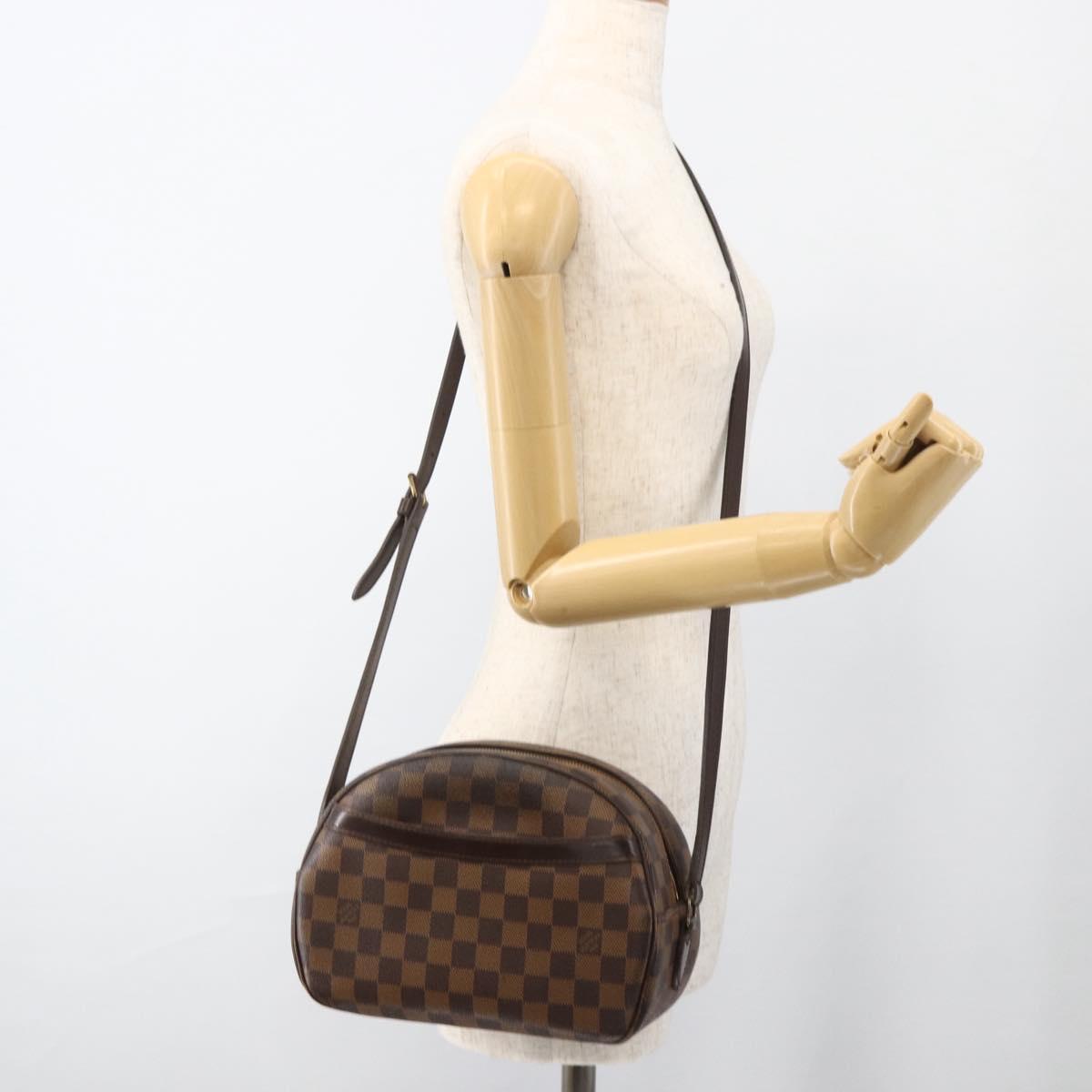 LOUIS VUITTON Damier Ebene Blois Shoulder Bag SPO N48095 LV Auth BAZ671