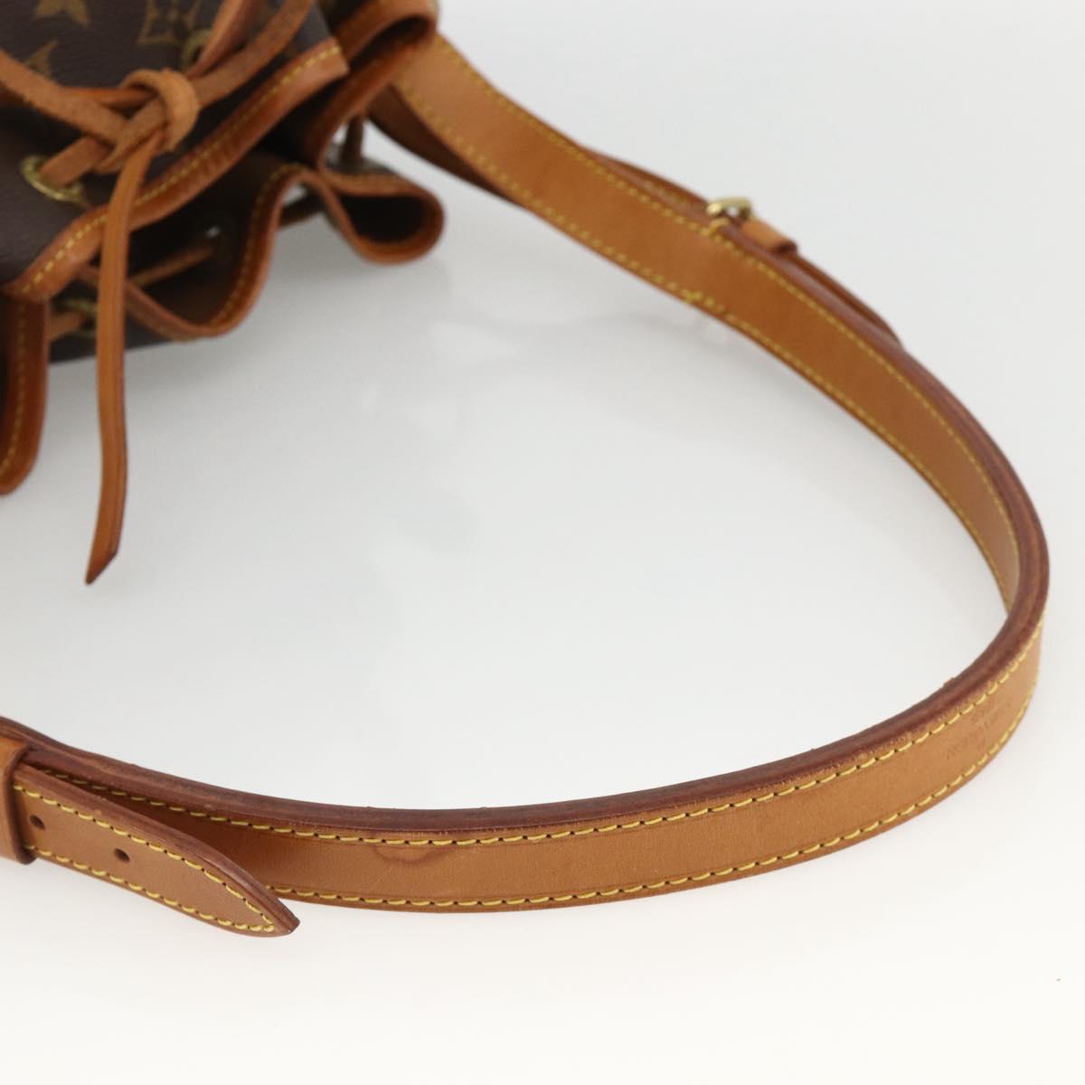 LOUIS VUITTON Monogram Petit Noe Shoulder Bag M42226 LV Auth BAZ681A