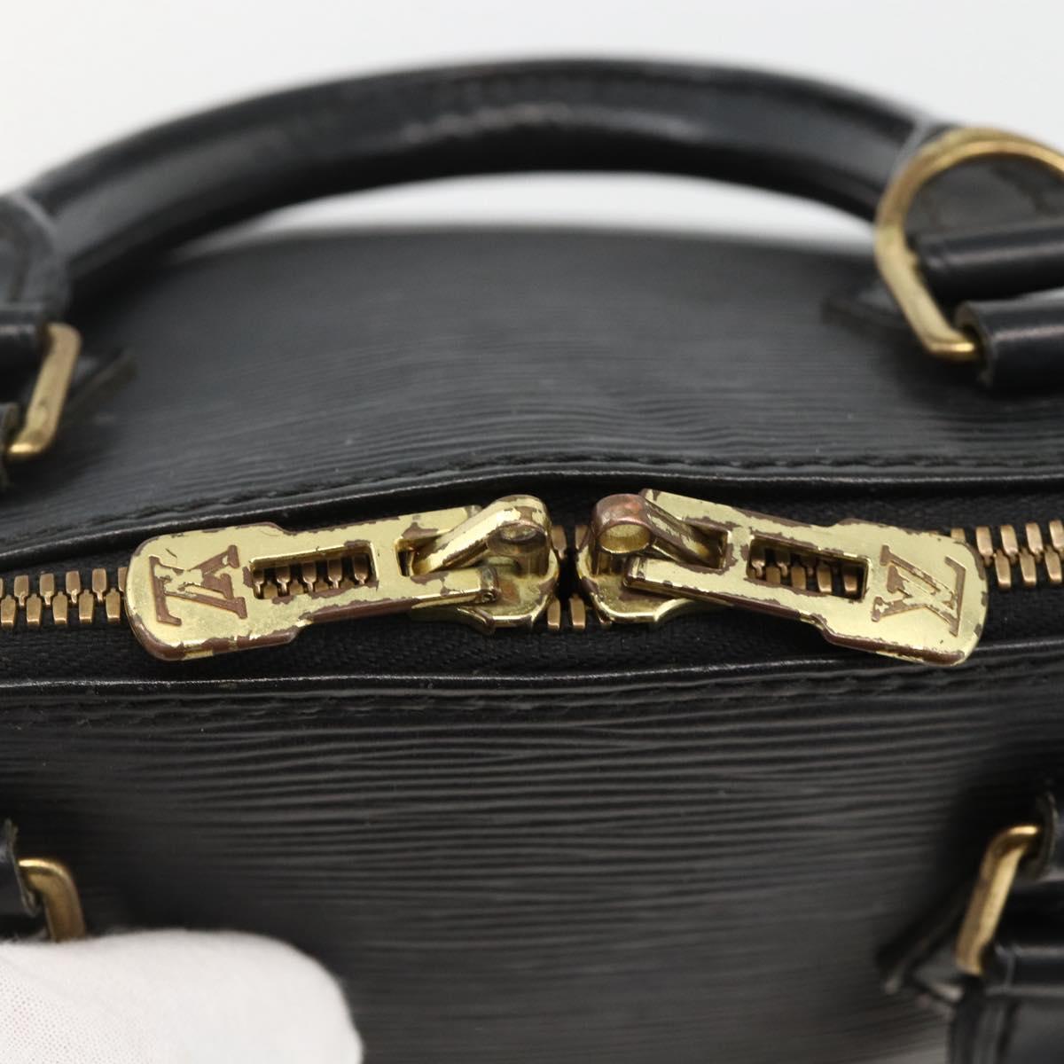 LOUIS VUITTON Epi Alma Hand Bag Noir Black M52142 LV Auth BAZ687A