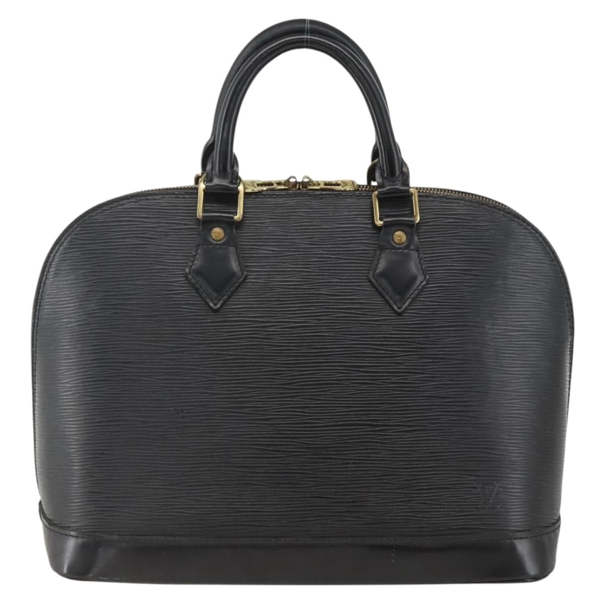LOUIS VUITTON Epi Alma Hand Bag Noir Black M52142 LV Auth BAZ687A