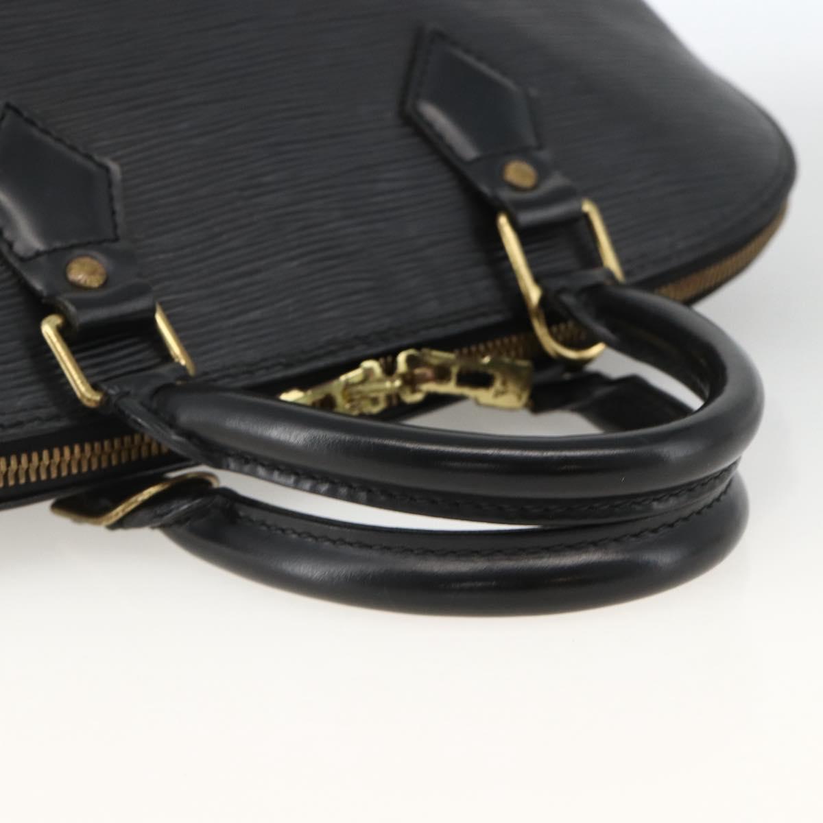 LOUIS VUITTON Epi Alma Hand Bag Noir Black M52142 LV Auth BAZ687A