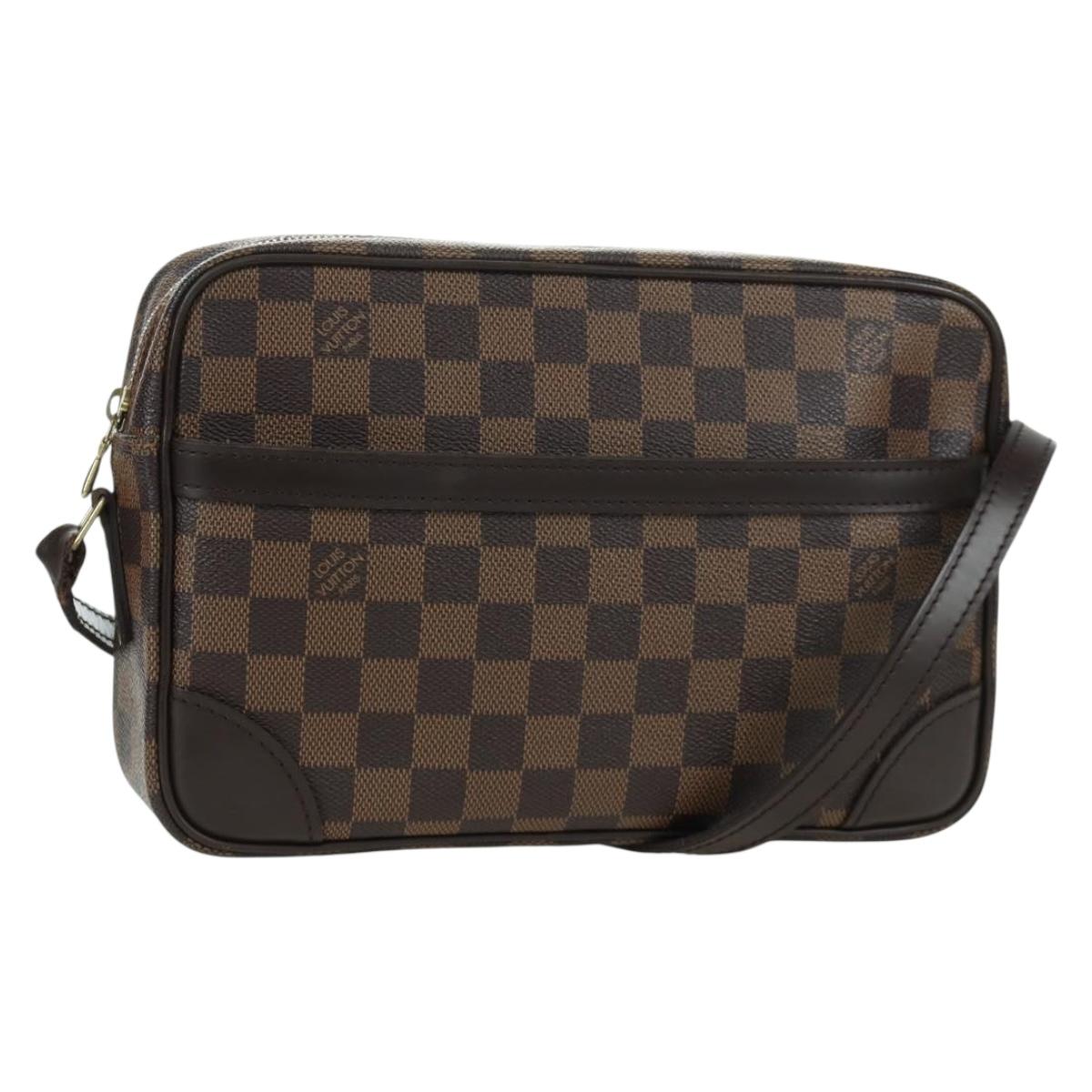 LOUIS VUITTON Damier Ebene Trocadero 27 Shoulder Bag SPO N48085 LV Auth BAZ735A