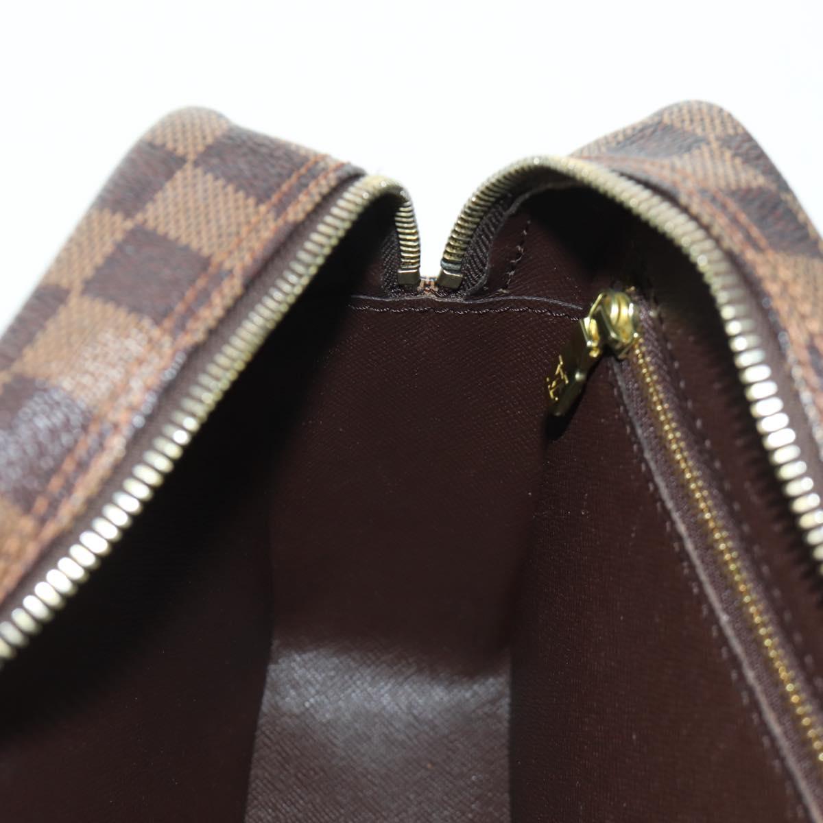 LOUIS VUITTON Damier Ebene Trocadero 27 Shoulder Bag SPO N48085 LV Auth BAZ735A