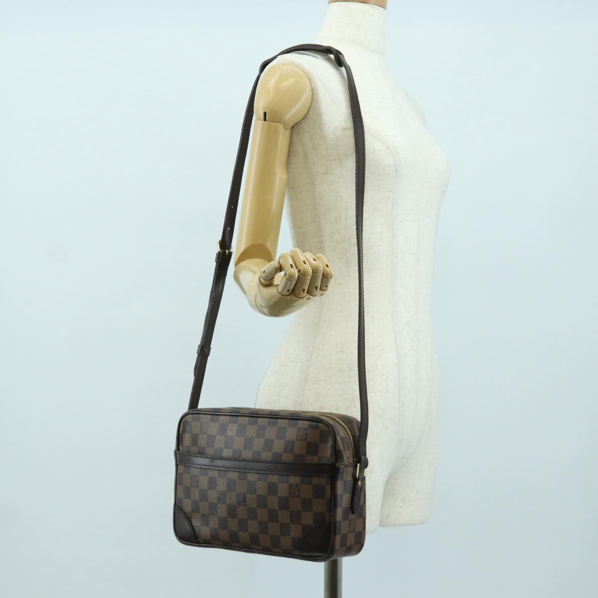LOUIS VUITTON Damier Ebene Trocadero 27 Shoulder Bag SPO N48085 LV Auth BAZ735A