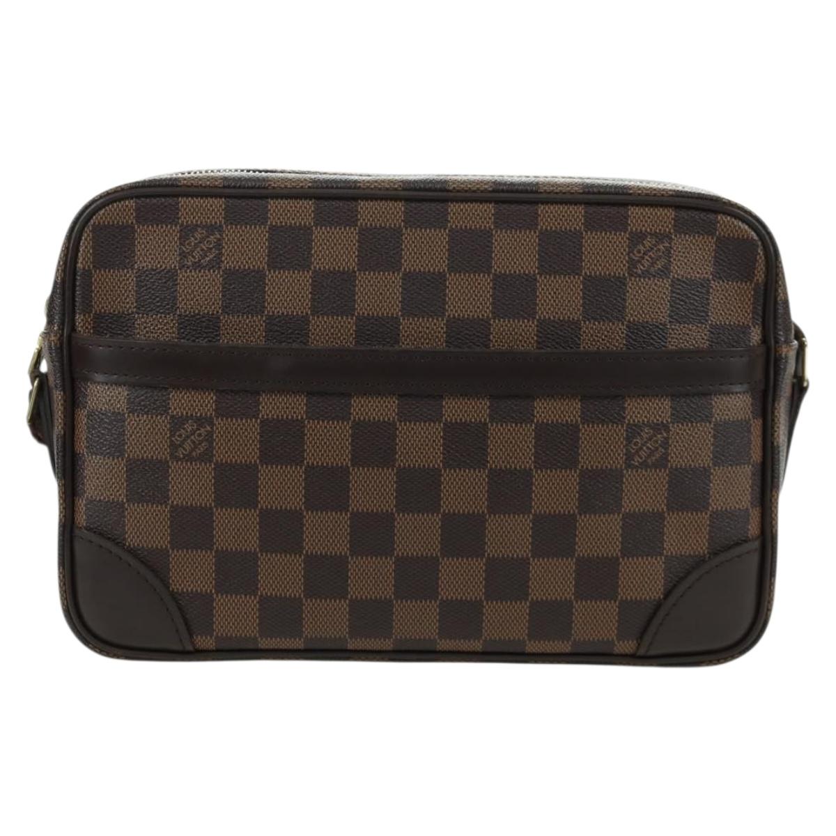 LOUIS VUITTON Damier Ebene Trocadero 27 Shoulder Bag SPO N48085 LV Auth BAZ735A