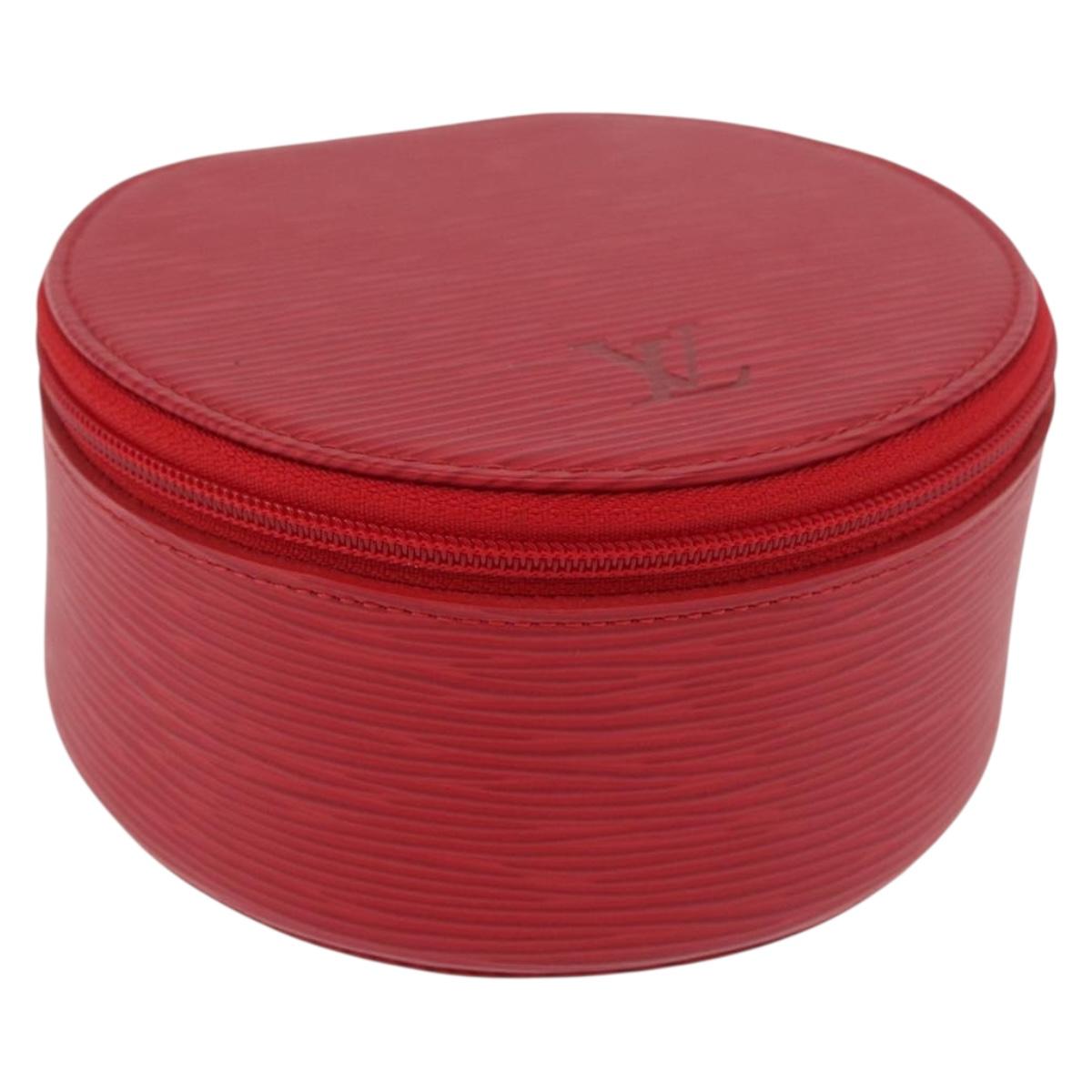 LOUIS VUITTON Epi Ecrin Bijoux 12 Jewelry Box Red M48207 LV Auth BAZ736A