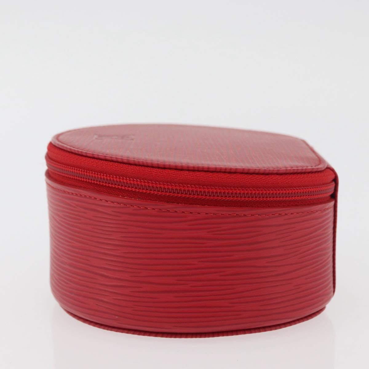 LOUIS VUITTON Epi Ecrin Bijoux 12 Jewelry Box Red M48207 LV Auth BAZ736A